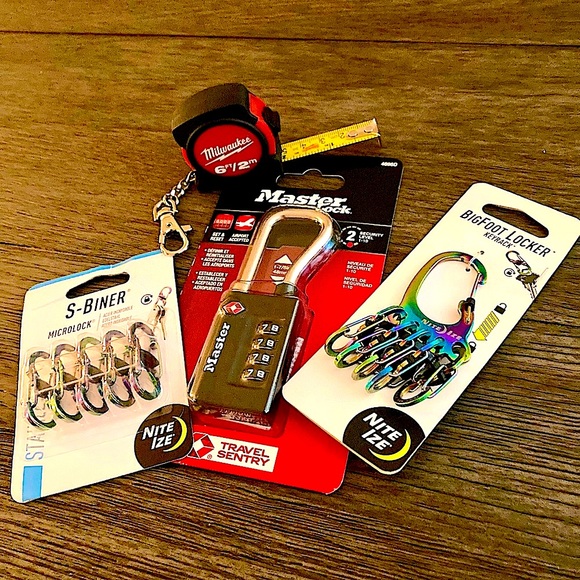 Milwaukee, Nite Ize, Master Other - 🎁🆕 Tool Set Bundle ~ DIY ~ Unisex ~ Milwaukee ~ Nite Ize S-Biners ~ Master Lock
